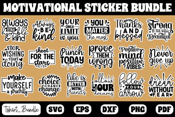 Download Motivational Sticker Bundle - Motivation Collection