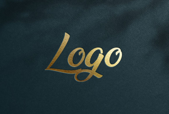 Download Golden Branding Sign Logo Mockup - Gold Collection