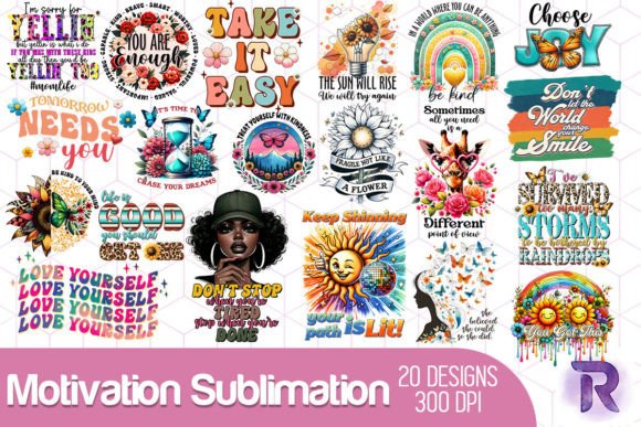 Download Motivation Sublimation Bundle - Motivation Collection
