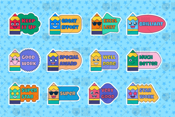 Download School Reward Motivational Stickers Set - Motivation Collection