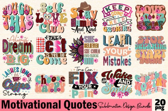 Download Motivation Quotes Sublimation Design Bun - Motivation Collection