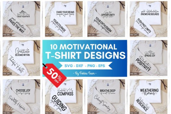 Download Motivational T-shirt Designs Bundle - Motivation Collection