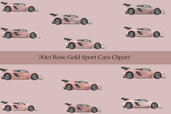 Download 30ct Rose Gold Sports Cars - Gold Collection