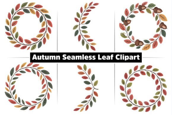 Download Autumn Fall Seamless Leaf Circle Clipart - Premium Resources