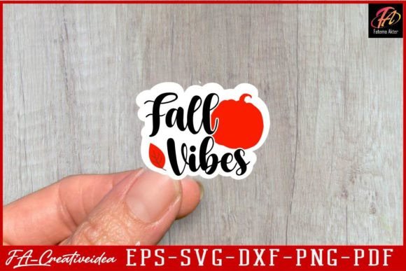 Download Fall Vibes Fall Stickers Svg Design - Premium Bundle