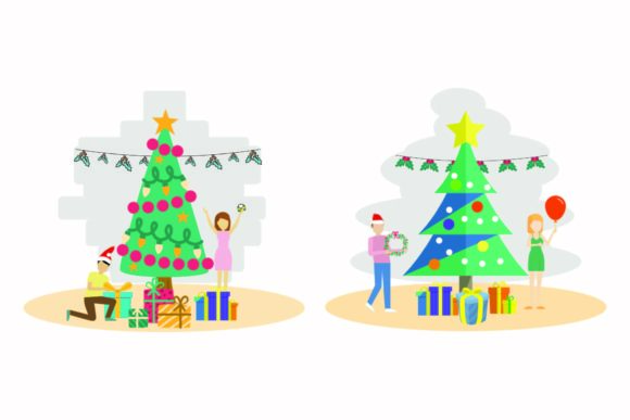 Download Christmas Seasonal Decoration Vector Set - Seasonal decoration vector Collection