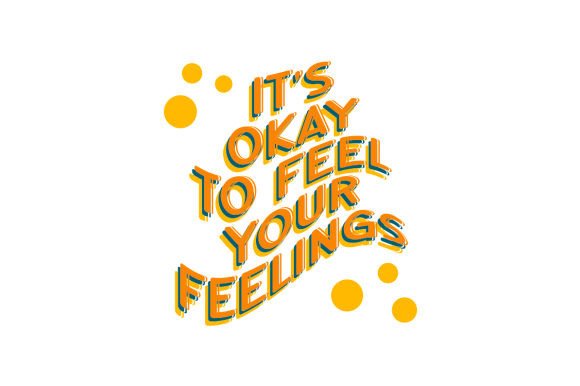 Download It's Okay to Feel Your Feelings Motivational Illustration for Kids - Motivation Collection